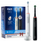 Электрическая зубная щетка Braun Oral-B PRO 3 3900 Duo Набор, Белая и Черная