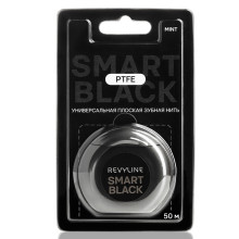 Зубная нить Revyline PTFE Smart Black, мятная вощеная, 50 м в Екатеринбурге