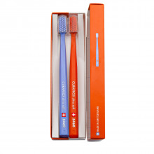 Набор зубных щеток CURAPROX 5460 Ultrasoft Charles Edouard Jeanneret-Gris Orange (оранжевый набор), 2 шт в Екатеринбурге