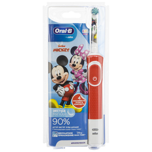 Электрическая зубная щетка Braun Oral-B Vitality Kids Mickey D100.413.2K