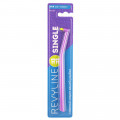 Зубная щетка Revyline SM1000 Single, монопучковая, фиолетовая - салатовая