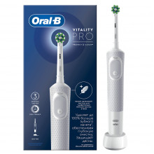 Электрическая зубная щетка Braun Oral-B Vitality Pro Protect X Clean Cross Action, White в Екатеринбурге