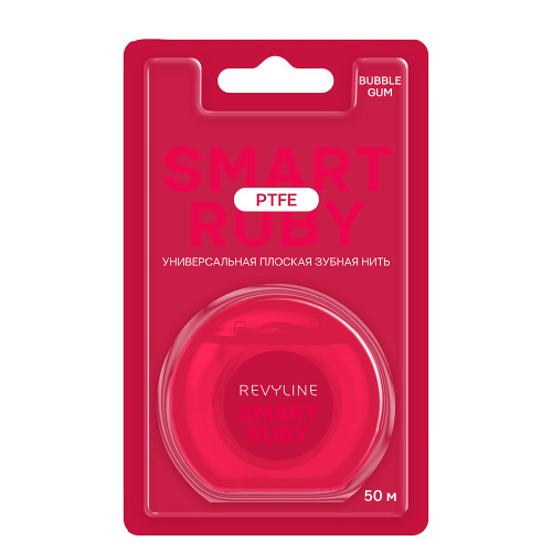 Зубная нить Revyline PTFE Special Color Edition, Bubble Gum, 50 м