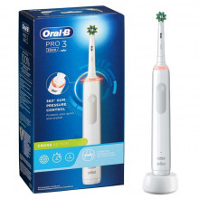Электрическая зубная щетка Braun Oral-B PRO 3 3000 CrossAction D505.513.3, белая