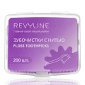 Зубочистка с нитью, флосстик Revyline, 200 шт.