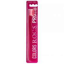 Зубная щетка R.O.C.S. PRO Colors розовая, medium в Екатеринбурге