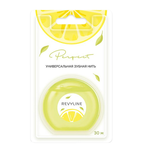 Зубная нить Revyline Perfect, лимон и мята, 30 м
