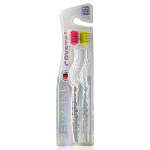 Набор зубных щеток Revyline SM6500 Duo Crystal, Light green & Pink Набор зубных щеток Revyline SM6500 Duo Crystal, Light green & Pink