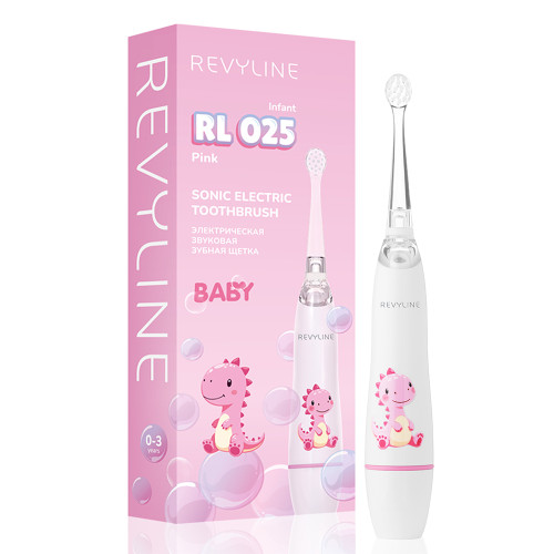 Электрическая звуковая зубная щётка Revyline RL 025 Infant, Pink Электрическая звуковая зубная щётка Revyline RL 025 Infant, Pink