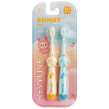 Набор зубных щеток Revyline Bunny Duo, от 3 лет, желтая и голубая в Екатеринбурге