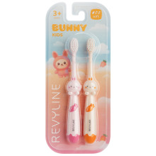 Набор зубных щеток Revyline Bunny Duo, от 3 лет, розовая и оранжевая в Екатеринбурге