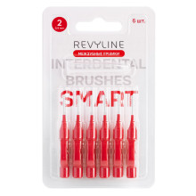 Ершики межзубные Revyline Smart, размер 2 красные, 6 шт.
