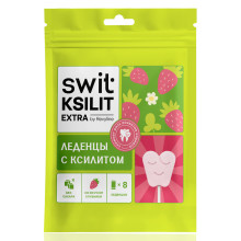 Леденцы на палочке Swit by Revyline Ksilit Extra Клубника, 8 шт. в Екатеринбурге