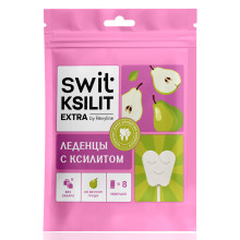 Леденцы на палочке Swit by Revyline Ksilit Extra Груша, 8 шт. в Екатеринбурге