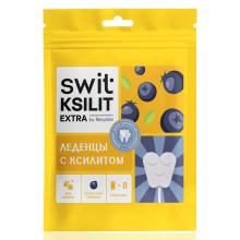 Леденцы на палочке Swit by Revyline Ksilit Extra Черника, 8 шт. в Екатеринбурге