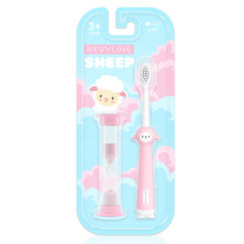 Детская зубная щетка Revyline Sheep 3+ с песочными часами, розовая в Екатеринбурге