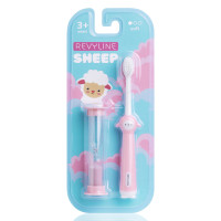Детская зубная щетка Revyline Sheep 3+ с песочными часами, розовая в Екатеринбурге