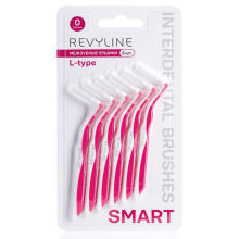 Ершики межзубные Revyline Smart L-type, размер 0 (0,40 мм) розовые, 6 шт. в Екатеринбурге