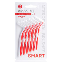 Ершики межзубные Revyline Smart L-type, размер 2 (0,50 мм) красные, 6 шт. в Екатеринбурге