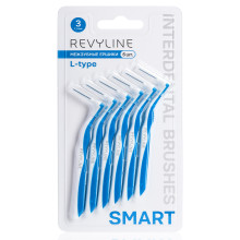 Ершики межзубные Revyline Smart L-type, размер 3 (0,60 мм) голубые, 6 шт. в Екатеринбурге