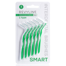 Ершики межзубные Revyline Smart L-type, размер 5 (1,60 мм) зеленые, 6 шт. в Екатеринбурге
