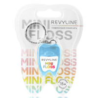Зубная нить вощеная Revyline floss mini, полиэстер с бамбуковым углем, 15 м, голубая в Екатеринбурге