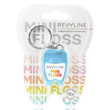 Зубная нить вощеная Revyline floss mini, полиэстер с бамбуковым углем, 15 м, голубая в Екатеринбурге