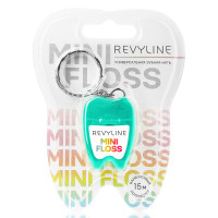 Зубная нить вощеная Revyline floss mini, полиэстер с бамбуковым углем, 15 м, бирюзовая в Екатеринбурге
