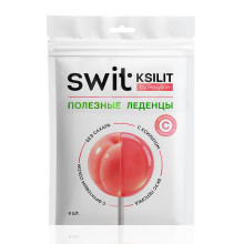 Леденцы на палочке Swit by Revyline Ksilit Персик с витамином С, 8 шт. в Екатеринбурге