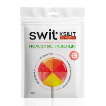 Леденцы на палочке Swit by Revyline Ksilit Mix с витамином С, 8 шт. в Екатеринбурге