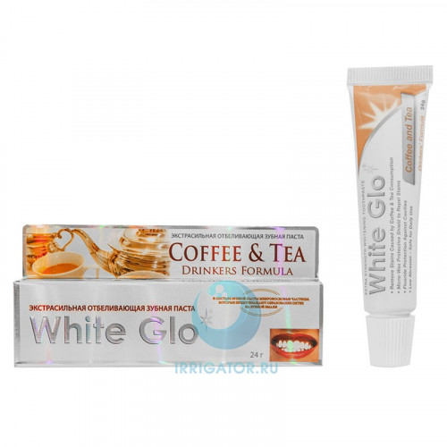 Зубная паста White Glo "Coffee & Tea" Drinkers Formula отбеливающая, 24 г
