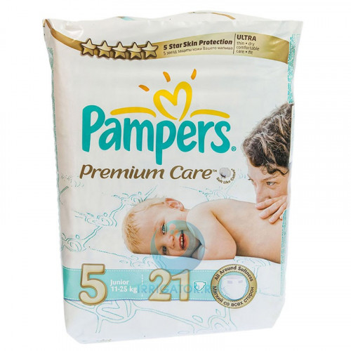 PAMPERS подгузники Premium Care Junior 11-25 кг 21 шт