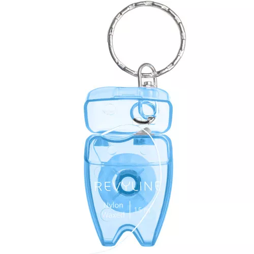 Зубная нить Revyline floss mini вощеная 15 м, голубая Зубная нить Revyline floss mini вощеная 15 м, голубая