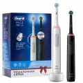 Электрическая зубная щетка Braun Oral-B PRO 3 3900 Duo, набор: белая и черная