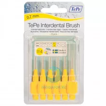 Ершики TePe Interdental Brush 0.7 мм Yellow в Екатеринбурге