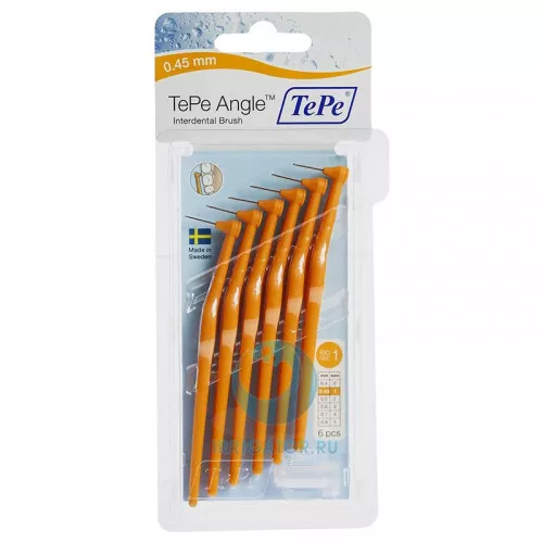 Ершики TePe Angle Orange 0.45 мм Ершики TePe Angle Orange 0.45 мм